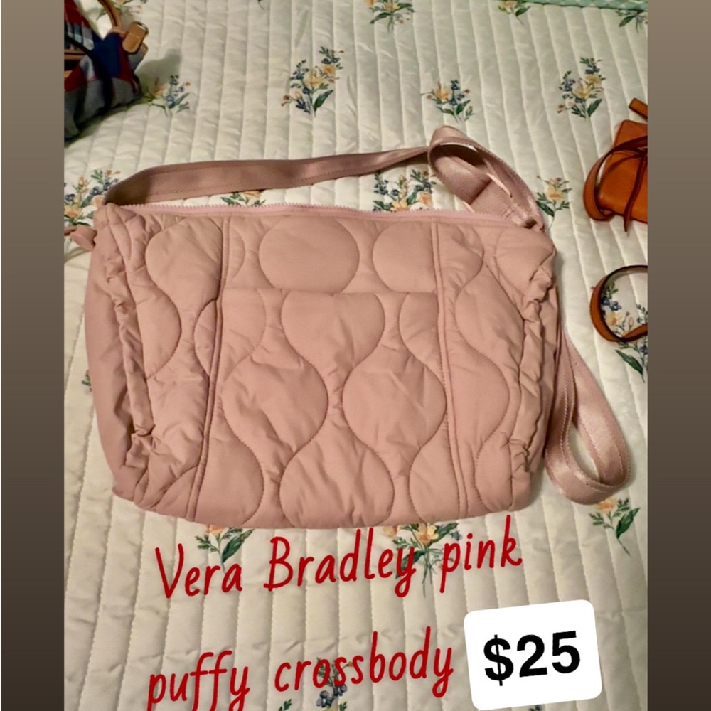 Vera Bradley Blush Quilted Crossbody Bag